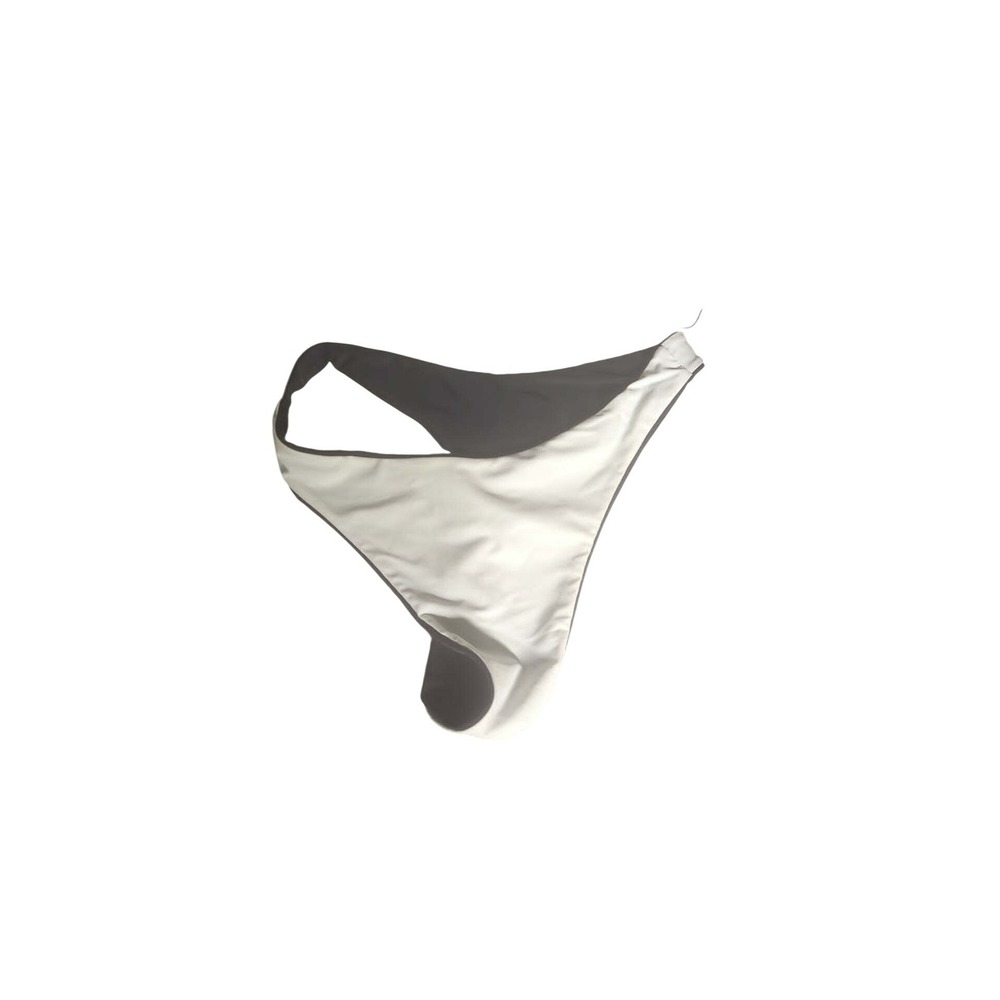 Reversible Black and White High Cut Bikini Bottoms Cheeky Thong XL‎ u cut